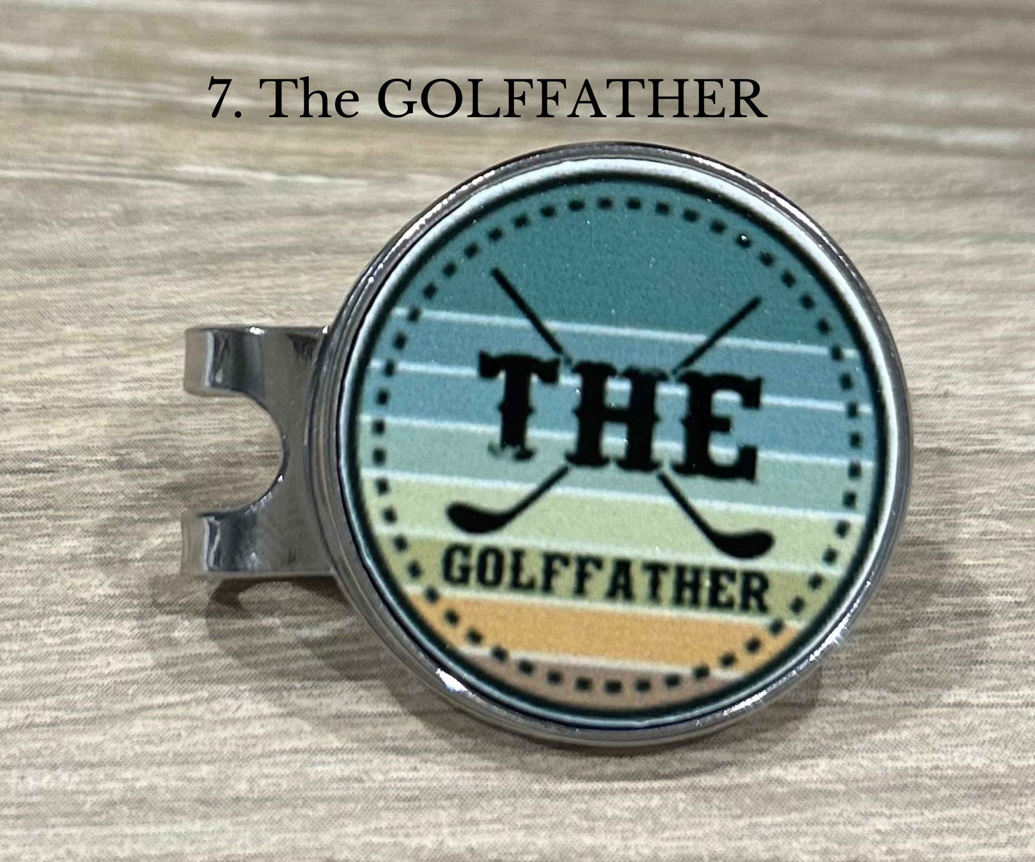 Golf Ball Marker with Magnetic Hat Clip