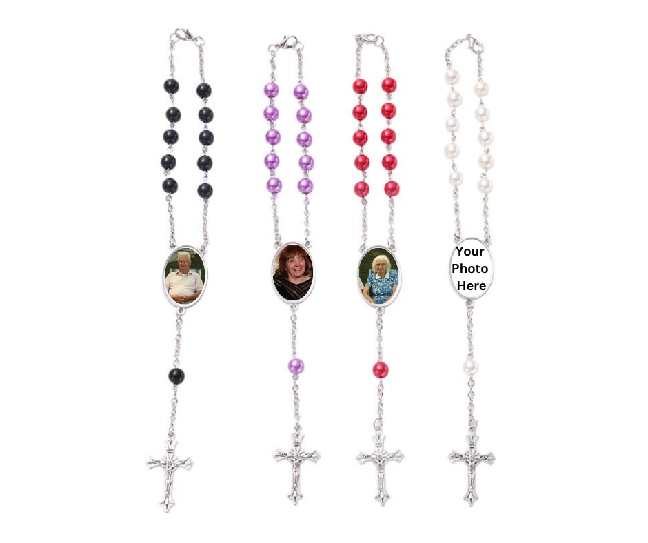 Memorial Rosary Beads Bracelet