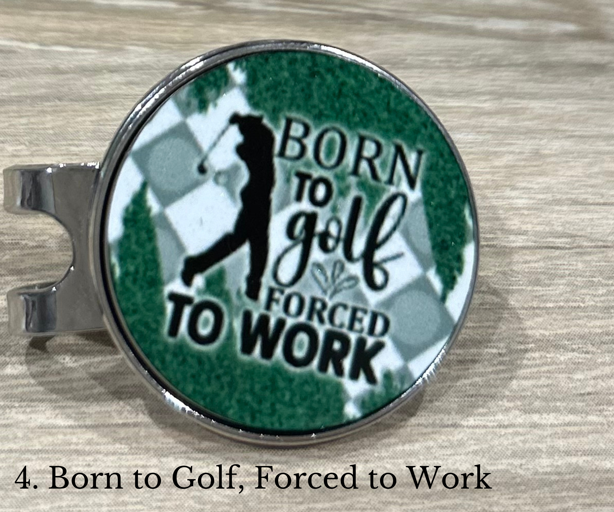 Golf Ball Marker with Magnetic Hat Clip