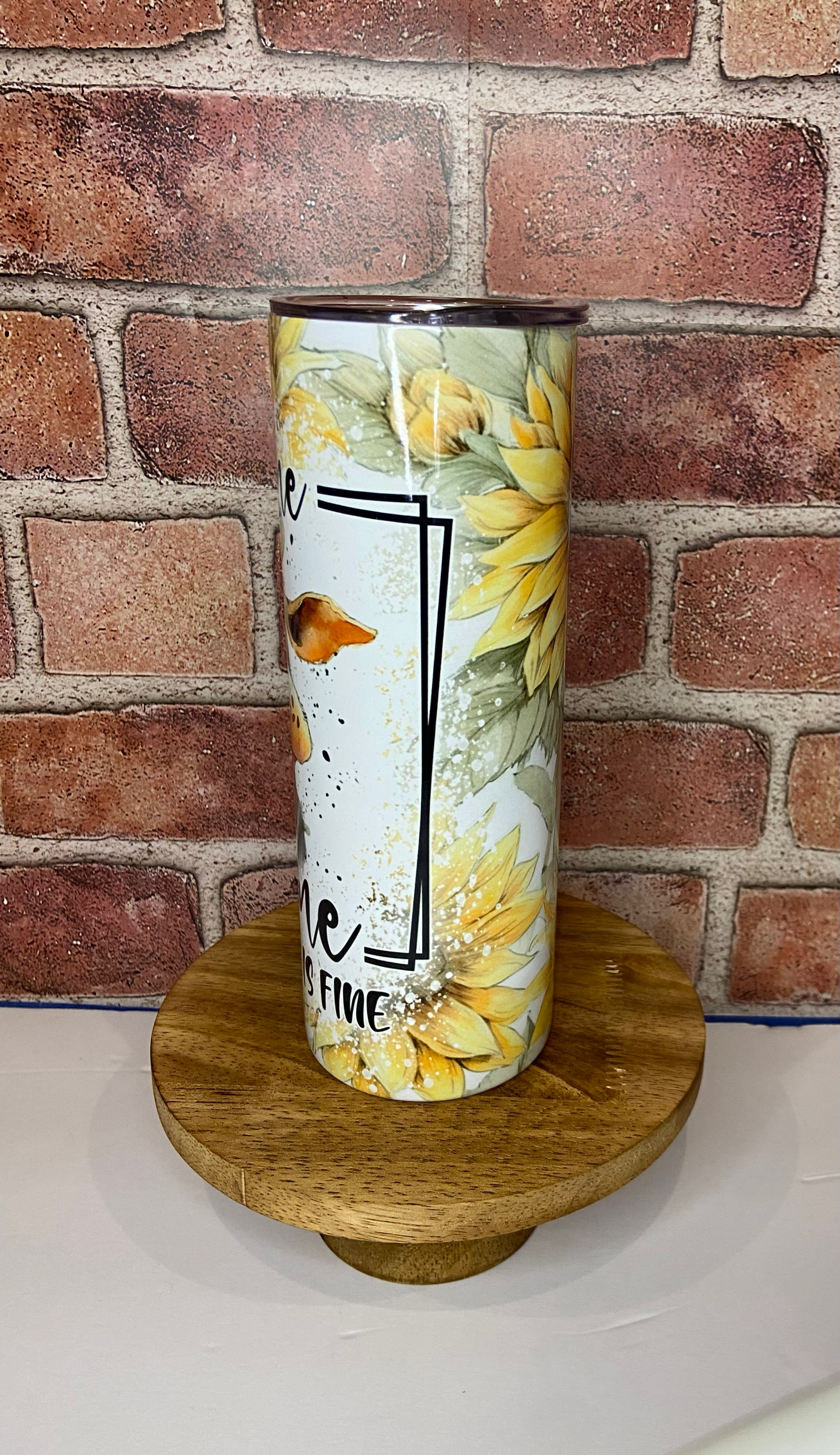 It's Fine Cow' 20 oz Skinny Tumbler