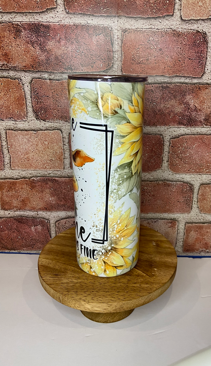 It's Fine Cow' 20 oz Skinny Tumbler